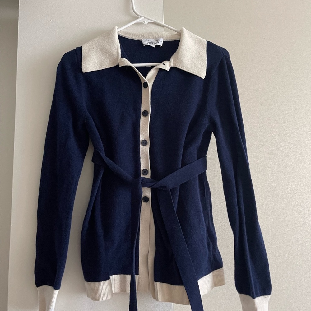 & Other Stories: Blue and White Cardigan